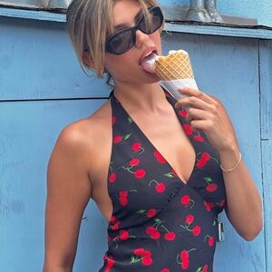 Realisation Par The Leila Dress in Cherie 🍒 cherry size S